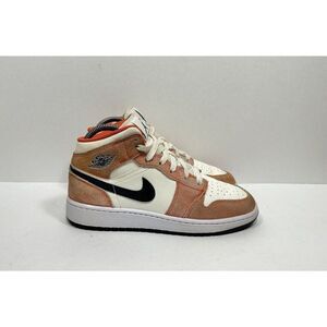 Nike Air Jordan 1 Mid Orange Suede (GS) Size 5Y / 6.5 Women’s DV1336-800